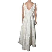 Load image into Gallery viewer, Adrianna Papell Wedding Dress Womens Size 8 White Beaded Sequin Hi Low Long