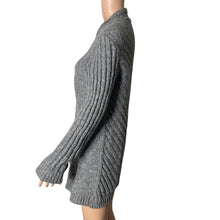 Load image into Gallery viewer, Ruby Moon Draped Sweater Womens XL Wool Blend Chunky Knit Gray Open Front