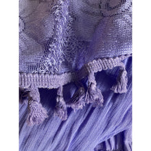 Load image into Gallery viewer, Maroths Womens Large Purple Boho Lace Tassel Tunic Dress Embroidered Midi New