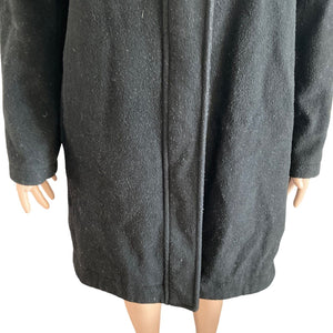 Pendleton St. Marie Wool Coat Womens Size Medium Fur Hood Trim