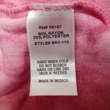 Load image into Gallery viewer, Baea Velour Shirt Womens XS Velour Pink Tie Dye