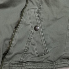 Load image into Gallery viewer, Hollister Malaga Beach Jacket Womens Small Olive Green White Sherpa Lined