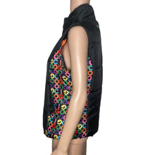 Load image into Gallery viewer, Coogi Puffer Vest Womens Medium Spellout Black Sleeveless