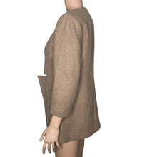 Load image into Gallery viewer, Venus Jacket Womens Size 6 Wool Faux Faux Blend Tan Open Front