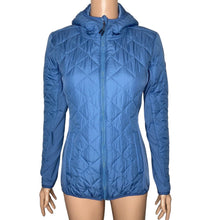 Load image into Gallery viewer, Skechers Puffer Jacket Womens Small Go Walk Light Blue Full Zip