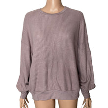 Load image into Gallery viewer, PST Sweater Thermal Womens XL Lilac Purple Waffle Knit NEW