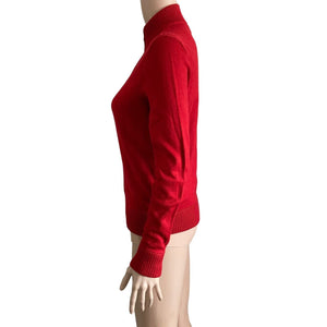 New York & Company Sweater Womens XS Red Full Zip