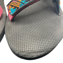 Load image into Gallery viewer, Teva Universal Sandals Womens 10 Black Multicolor Geometric Strappy 1003987