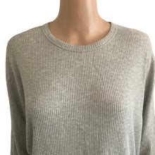 Load image into Gallery viewer, SOCIALITE Sweater Womens Medium Ribbed Gray Stretch Lightweight New