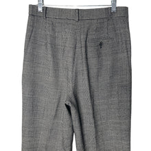 Load image into Gallery viewer, Talbots Pants Womens Size 10 Black Wool Blend Black White Plaid