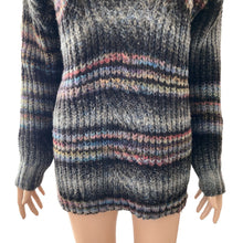Load image into Gallery viewer, Mystree Sweater Turtleneck Womens Small Oversized Multicolored Pullover