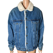 Load image into Gallery viewer, Vintage Work King Denim Jacket Mens 40 Sherpa Lining New Old Stock Sears Canada