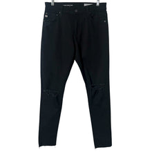 Load image into Gallery viewer, AG Adriano Goldschmied Farrah Skinny Ankle Jeans womens 28R Black High Rise Distressed