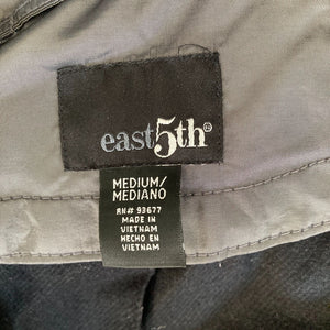 East 5th Trench Coat Womens Medium Gray Metallic Light Weight