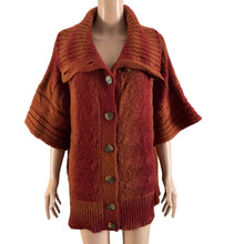 Load image into Gallery viewer, Lane Bryant Sweater Womens Size 18/20 Rust Colored Red Orange Cardigan