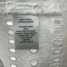 Load image into Gallery viewer, Loft Blouse Womens XS White Eyelet Bell Sleeve Lightweight Pullover