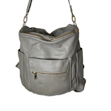 Load image into Gallery viewer, Fawn Design Diaper Bag Back Pack Large Taupe Greenish Gray