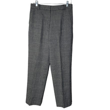Load image into Gallery viewer, Talbots Pants Womens Size 10 Black Wool Blend Black White Plaid
