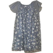 Load image into Gallery viewer, Epic Threads Girls Large Blue Glitter Star Tulle Dress Flutter Sleeve Party L
