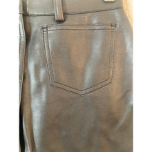 Load image into Gallery viewer, United Colors Of Benetton PVC Skirt Womens 42 Black Button Front Made In Italy