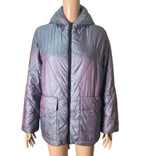 Load image into Gallery viewer, Armani Exchange Puffer Jacket Coat Womens XS Purple Full Zip