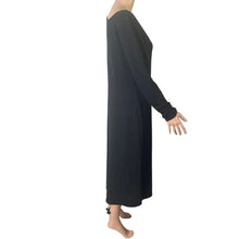Load image into Gallery viewer, Leith Nordstrom Maxi Dress Womens XL Black Long Sleeve Scoop Neck New