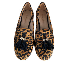 Load image into Gallery viewer, Charter Club Loafers Margott Womens 6M Animal Print Mohair Calfhair F43644 New