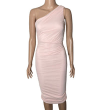 Load image into Gallery viewer, Love X Design Dress Womens XS One Shoulder Light Pink Body Con