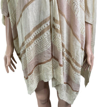 Load image into Gallery viewer, Vince Camuto Shawl Knit Womens One Size Beige Brown Shimmer