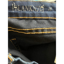 Load image into Gallery viewer, BLANKNYC Jeans Womens 26 Dark Wash Bootcut Flare Denim Whiskered
