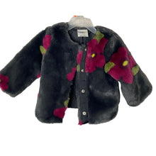 Load image into Gallery viewer, Osh Gosh Faux Fur Coat Baby 12M Floral Multicolored