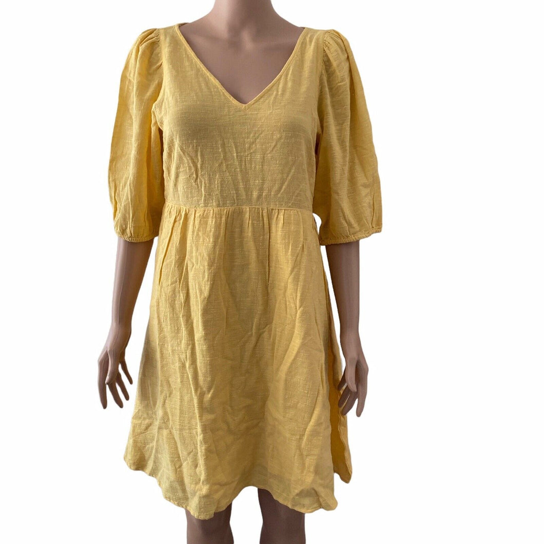 Vero Moda Dress Womens Medium Cornsilk Yellow New