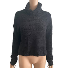 Load image into Gallery viewer, Bobeau Sweater Womens XS Black Turtleneck Popcorn Knit