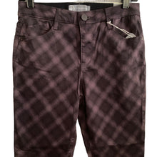 Load image into Gallery viewer, Wit &amp; Wisdom Pants Womens Size 4 Plaid High Rise Ankle Skimmer Cabernet Purple