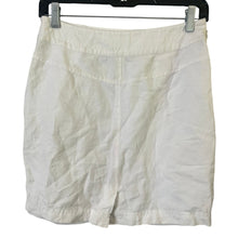 Load image into Gallery viewer, EIFINI Skirt Womens M Ivory Linen Viscose Blend Gold Button