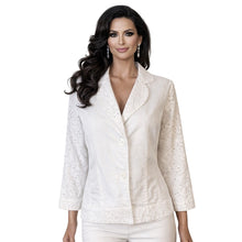 Load image into Gallery viewer, Chicos Jacket Womens XL Chicos 3 EyeLet White