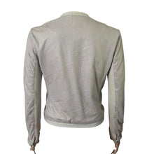 Load image into Gallery viewer, A|X Armani Exchange Moto Jacket Womens Small Gray Faux Suede Asymmetrical Zip Lightweight