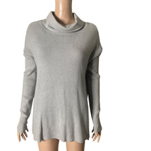 Load image into Gallery viewer, Devotion By Cyrus Turtleneck Sweater Womens Small Gray Ribbed New