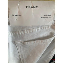 Load image into Gallery viewer, Frame Le Palazzo Jeans Womens 27 White High Rise Wide Leg Braided Trim New