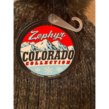 Load image into Gallery viewer, Vegas Silver Knights Zephyr Pom Beanie Hat Black Rib Knit Hockey Winter Cap