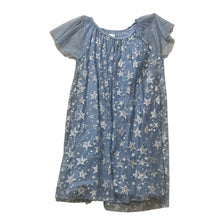Load image into Gallery viewer, Epic Threads Girls Large Blue Glitter Star Tulle Dress Flutter Sleeve Party L