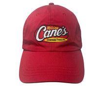 Load image into Gallery viewer, Raising Cane's Baseball Hat Men's Adjustable Red Chicken Fingers Logo Cap