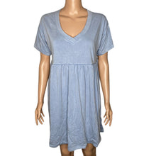 Load image into Gallery viewer, Wild Fable Dress Womens Small Blue Babydoll Mini Short Sleeve Empire Waist New