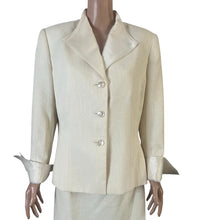 Load image into Gallery viewer, Le Suit Skirt Suit Women’s Size 16 Cream Blazer 2-Piece Business Formal