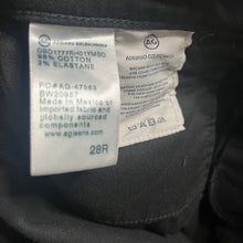 Load image into Gallery viewer, AG Adriano Goldschmied Farrah Skinny Ankle Jeans womens 28R Black High Rise Distressed