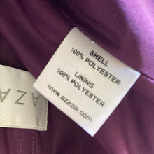 Load image into Gallery viewer, Azazie Halter Dress 4 Purple Nina Grape Gown Formal Aline Pleated Chiffon