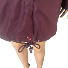 Load image into Gallery viewer, Hunt Club Parka Coat Women’s Small Maroon Faux Fur Hood Drawstring Waist Winter