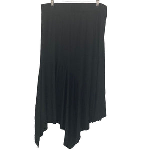 Soncy Maxi Skirt Womens 2XL Black Plus Size