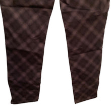 Load image into Gallery viewer, Wit &amp; Wisdom Pants Womens Size 4 Plaid High Rise Ankle Skimmer Cabernet Purple