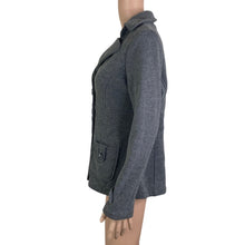 Load image into Gallery viewer, Iris Basic Jacket Womens Medium Gray Trench Buttons